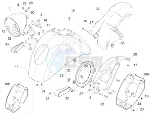 GTV 300 4T 4V ie Touring (USA) USA drawing Wheel housing - Mudguard