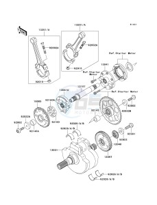 VN 1600 B [VULCAN 1600 MEAN STREAK] (B6F-B8FA) B7F drawing CRANKSHAFT