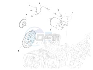 Liberty 150 iGet 4T 3V ie ABS (APAC) drawing Stater - Electric starter