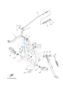 DT175 (3TSV) drawing STAND & FOOTREST