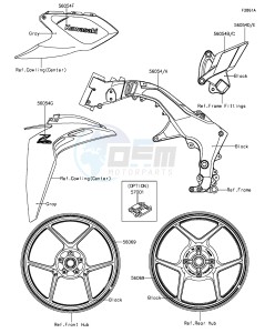 Z1000 ZR1000FEFA FR GB XX (EU ME A(FRICA) drawing Decals(Green)