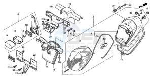 GL1500C F6C drawing TAILLIGHT (1)