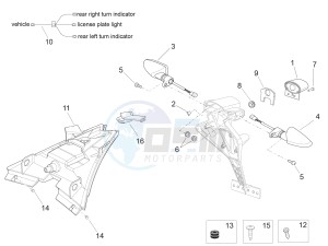 RSV4 1000 RR (APAC) (AUS, CP, NZ) drawing Rear lights