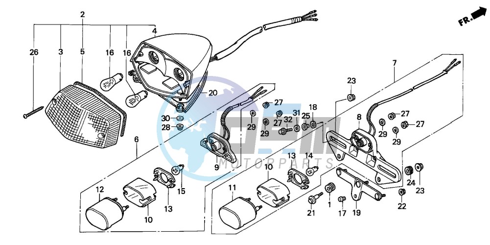 TAILLIGHT (VT600C/CD)