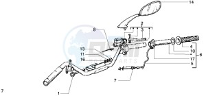 50 4T drawing Handlebars component RH