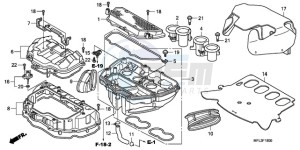 CBR1000RRA UK - (E / MKH) drawing AIR CLEANER