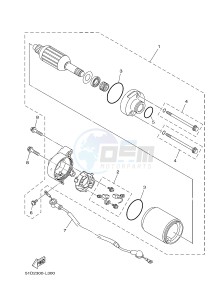 YBR125ESD (51P3) drawing STARTING MOTOR