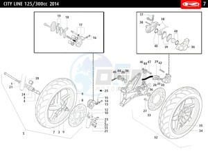 CITYLINE-IE-125-300-BLACK drawing WHEEL - BRAKES