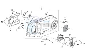 Atlantic 125 e3 drawing Variator cover