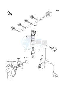 Z750S ZR750K6F FR GB XX (EU ME A(FRICA) drawing Ignition System