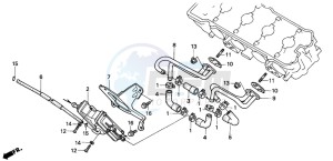 CBR600F2 drawing AIR SUCTION VALVE (AR/AW)