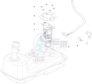 Fly 125 4T/3V ie E3 DT drawing Supply system