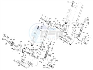 SPRINT 150 4T 3V IGET ABS-NOABS E2-E3-E4 (APAC) drawing Fork/steering tube - Steering bearing unit