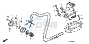 CBR600RA9 France - (F / ABS CMF MME) drawing SERVO MOTOR