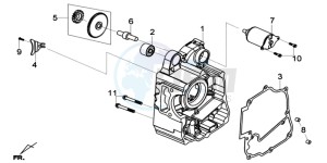 GTS 125I ABS-SNS EURO4 L7 drawing CRANKCASE RIGHT / START MOTOR