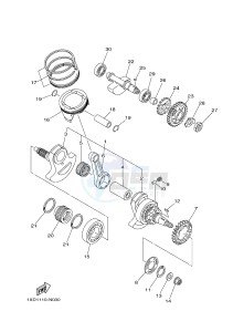 YXM700ES YXM70VPSH (B42N) drawing CRANKSHAFT & PISTON