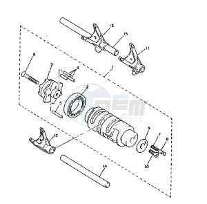 XV DX VIRAGO 535 drawing SHIFT CAM-FORK