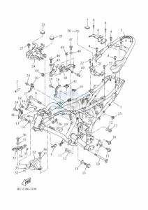 XSR700 MTM690-U (B9J3) drawing FRAME