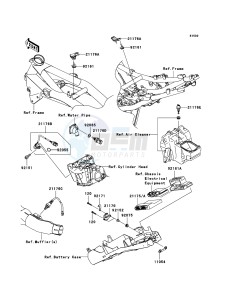 Z750 ZR750L8F GB XX (EU ME A(FRICA) drawing Fuel Injection