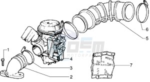 Liberty 125 drawing Carburettor