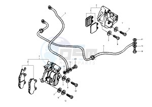 GRANTURISMO 125-200 drawing Brake system