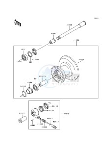 ZL 600 B [ELIMINATOR 600] (B2-B3) [ELIMINATOR 600] drawing FRONT WHEEL