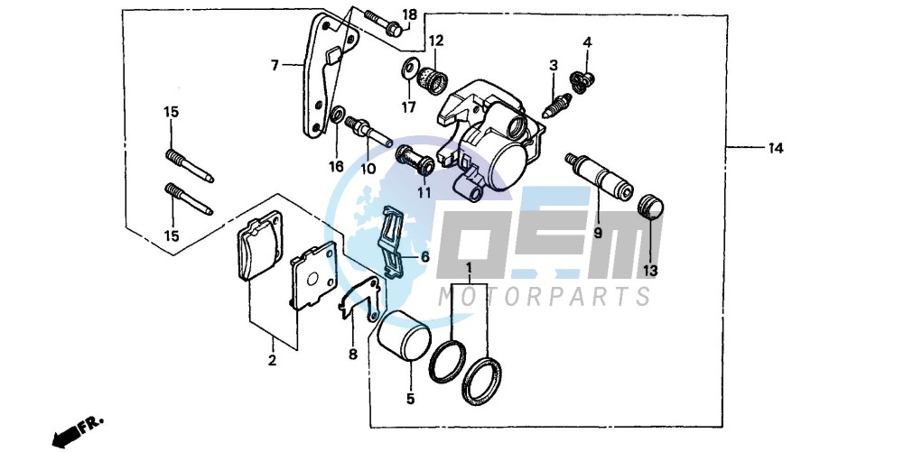 FRONT BRAKE CALIPER