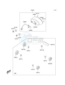 KSF 90 A [KFX90] (A7F-A9S) A8F drawing TAILLIGHT-- S- -