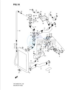 VZ1500K9 drawing RADIATOR HOSE