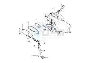 Zip 50 4T drawing Secondary air system