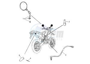 WR 400-426 F 426 drawing MIRROR EURO KIT