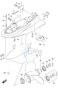 DF 115A drawing Gear Case (C/R)