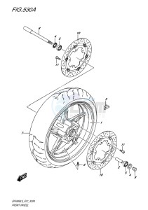 SFV 650 GLADIUS EU drawing FRONT WHEEL