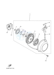 YFM350FWA GRIZZLY 350 4WD (1SG2) drawing ALTERNATE FOR ENGINE