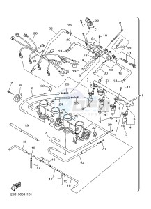 XJ6FA 600 DIVERSION F (ABS) (1DGC 1DGD) drawing INTAKE 2