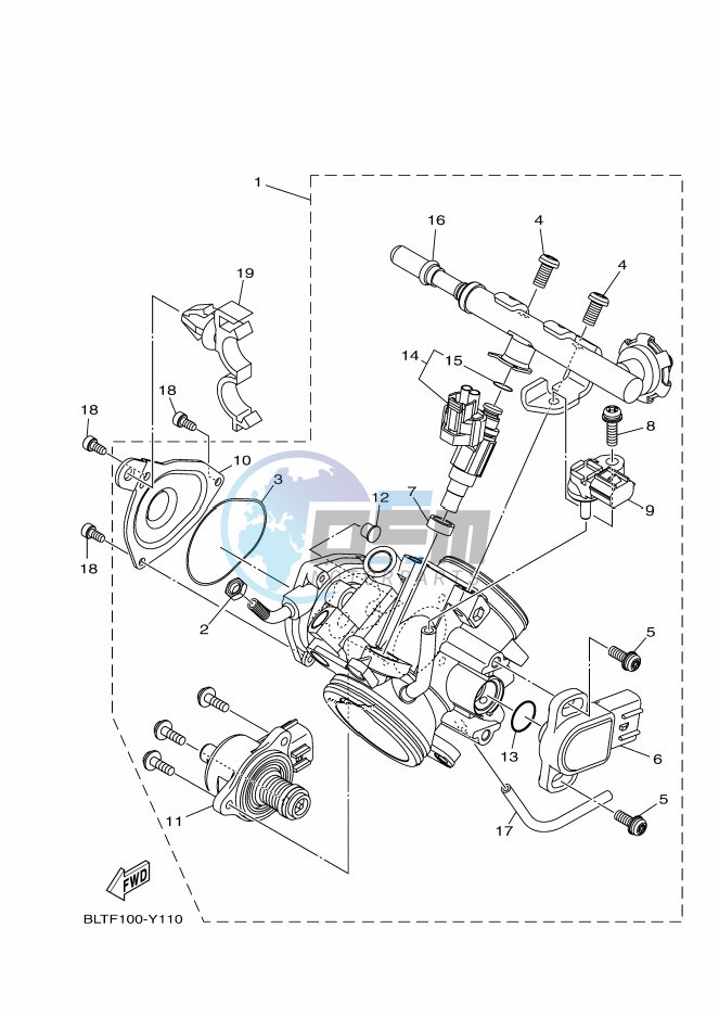 THROTTLE BODY ASSY 1