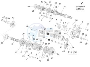 RSV4 1000 Racing Factory L.E. (EMEA) (EU, GB) drawing Gear box - Gear assembly