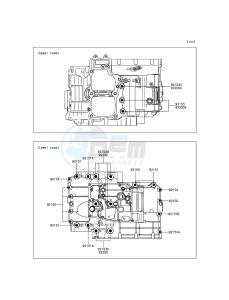 ER-6N_ABS ER650FGF XX (EU ME A(FRICA) drawing Crankcase Bolt Pattern