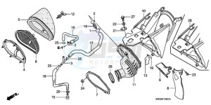 CRF250R9 ED / BLA CMF drawing AIR CLEANER (CRF250R6/7/8/9)