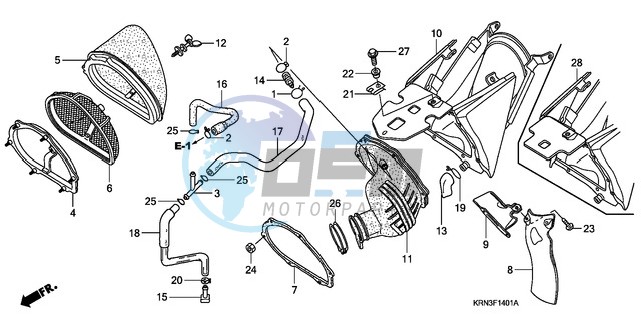 AIR CLEANER (CRF250R6/7/8/9)