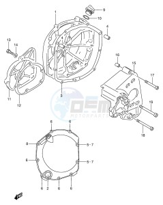 RF900R (E2) drawing CRANKCASE COVER