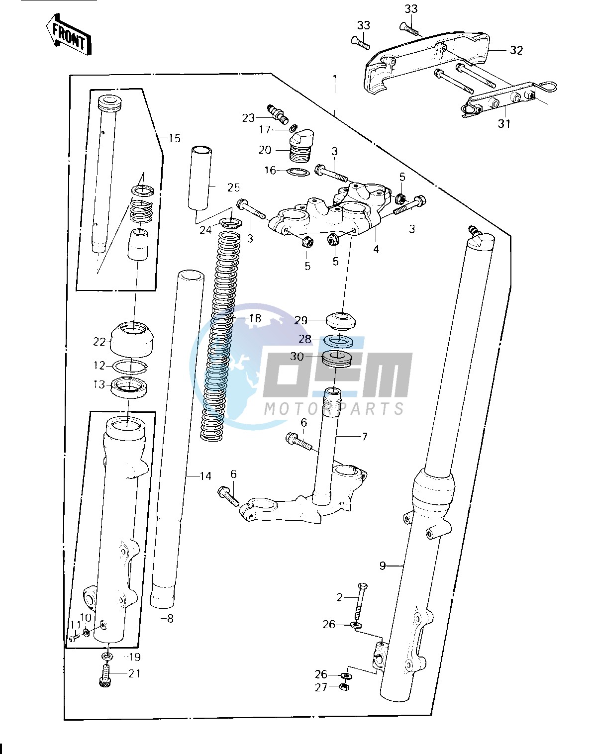 FRONT FORK -- 80 H1- -