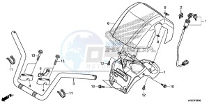 TRX420FM1G TRX420 Europe Direct - (ED) drawing HANDLE PIPE