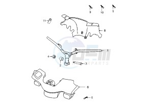 TREKKER - 50 cc drawing STEERING HANDLE