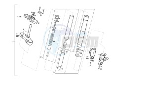 GPR NUDE SPORT - 50 CC drawing FRONT FORK SEBAC