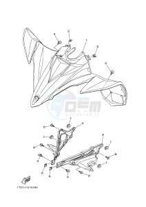 YFZ450R YFZ450RE (1TD3) drawing FRONT FENDER