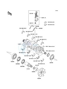 JET SKI STX-12F JT1200D6F FR drawing Crankshaft