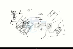 JET X 125 (XH12WW-EU) (E5) (M1) drawing FUEL TANK