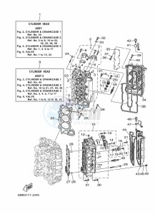 FL250AETU drawing CYLINDER--CRANKCASE-2