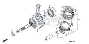 TRX250XA Australia - (U) drawing CRANKSHAFT